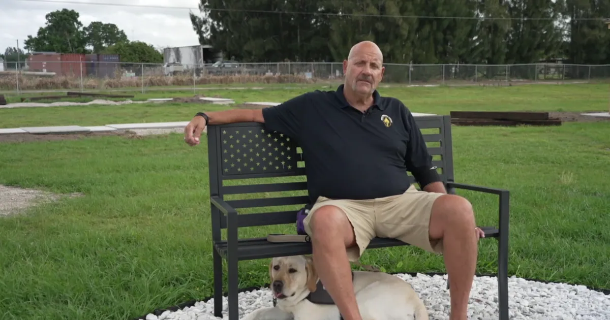 Andy goes everywhere with him now: how a golden retriever is giving a retired Army colonel his life back